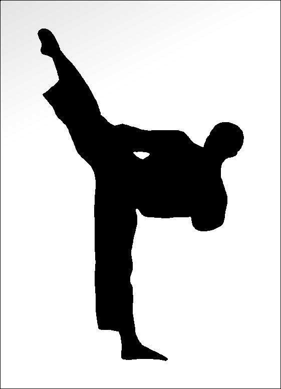 martial arts karate tae kwon do vinyl decal car window laptop sticker