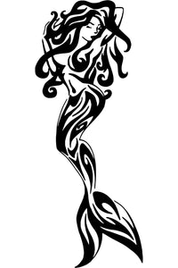 mermaid vinyl sticker decal fantasy girl ocean wall car truck window