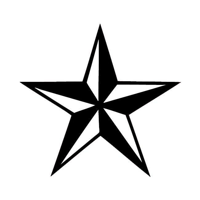 nautical star decal sticker