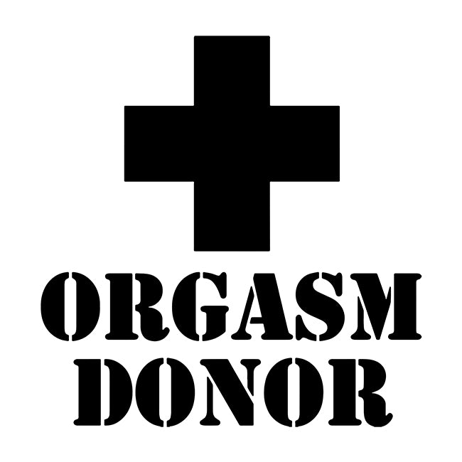 orgasm donor decal sticker