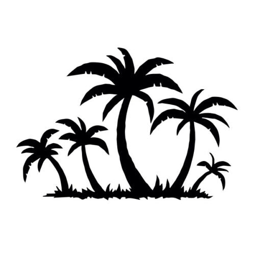 palm trees vinyl decal sticker for car truck window computer mac island tropical