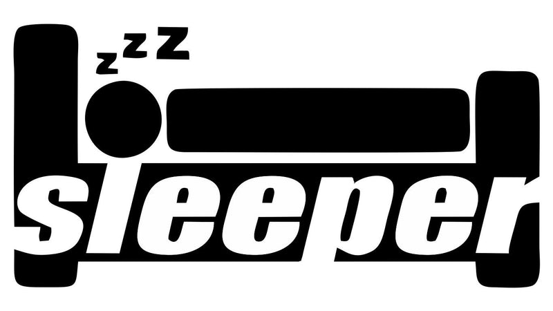 sleeper in bed zzz lazy people car decal