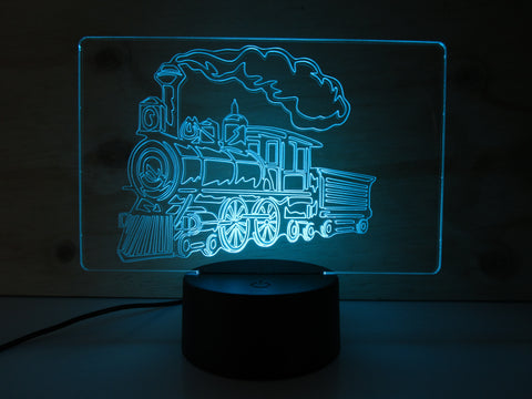 Steam Engine Train LED Lamp & Remote Control
