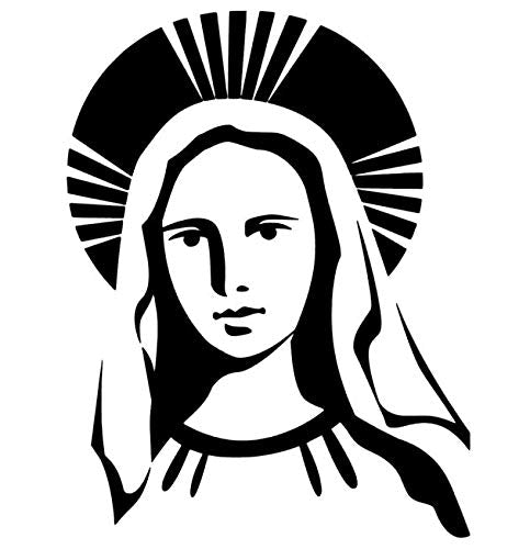 virgin mary vinyl decal  nuestra senora de guadalupe church decals catholic decals