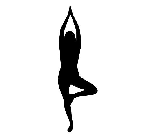 yoga vinyl decal  yoga poses decal  meditation sticker